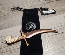 Fairyloot For She is Wrath Halmasti Scimitar dagger letter opener in Bag New picture