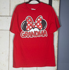 Disney Minnie Mouse Grandma Red Graphic T-Shirt Adult M Disney Franchise picture