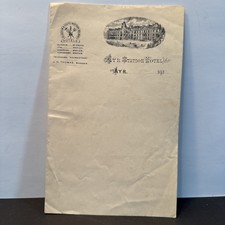 AYR STATION HOTEL Stationery  Glasgow & South Western Railway c 1910 s Scotland picture