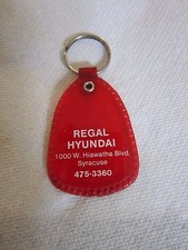 Syracuse NY Key Ring Regal Hyundai Keychain Vtg  RED Car Dealer  picture