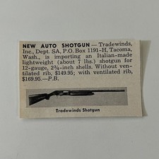 Tradewinds Inc New Auto Shotgun Italian-Made Tacoma WA 1966 Ad SAH8-3-V1 picture