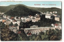 Karlsbad. - Blick von Hubertusburg VTG Postcard KAY2. picture