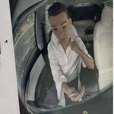 Fun Magnetic Mini Head Tesla Figurine | Car Interior Ornament | Mode3/YL/Y/S picture