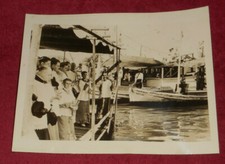 1938 Press Photo Archbishop Joseph Rummel Blesses Fishing Fleet Terrebonne LA picture