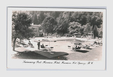 Vintage UU RPPC Harrison Hotel Harrison Hot Springs B.C. Canada Swimming Pool picture