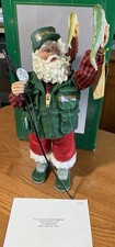 KSA Collectibles Fabriche Kurt Adler Field And Stream Fishing Santa Figure + Box picture