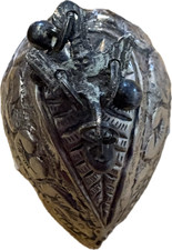 Vintage Egyptian Sterling Silver Pumice Stone Hallmarked 1.5” x 2.75” Decor picture