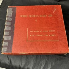 CATHOLIC CHILDRENS RECORD CLUB  12 RECORDS  THE STORY OF JESUS  10 INCH RECORDS picture