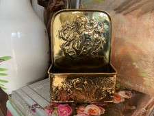 Dutch Antique Circa 1890- 1900 Brass Wall Pocket 8 inches tall Hammered Design picture