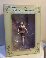 Retired Amy Brown Fairy Divas FOXGLOVE 87816 Mystical Fantasy Ornament New - BOX picture