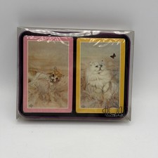 Vintage Hoyle Kitten Cats Animal Playing Cards Double Deck Set Jumbo Face SEALED picture