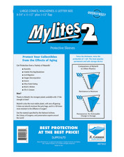 50 Sleeves E Gerber Mylites 2 Mil Mylar Bags - Large Comics & Magazine picture