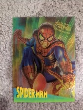  1995 Fleer Ultra Spider-Man Masterpieces Spider -Man Clear Chrome Card picture