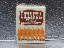 Bonanza Family Restaurants Mt. Pleasant, Michigan MI Unstruck Matchbook Matches picture