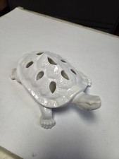 Large Ceramic Turtle Flower Frog 7” x 5  1/2” picture