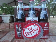 Six Pack Carton Dr. Pepper 8 Oz. Bottles (Imperial Pure Cane Sugar) picture
