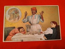 1909 Thanksgiving Postcard Embossed Black Americana Hand Colored picture