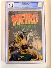 Weird Mysteries #3 CGC 4.5 OW-W 1953 Pre-Code Horror Bernard Baily Scarce picture