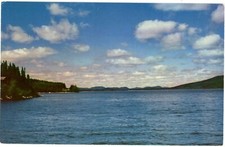 Quebec Canada Great Lake Jacques-Cartier Laurentian Park Chrome Postcard Unused picture