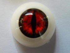 Realistic Acrylic Eyes for Halloween PROPS, MASKS, DOLLS or Bears (Snake 26mm) picture