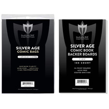 1000 Silver Comic Bags and Boards - Archival Safe Book Storage Acid Free picture