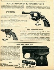 1961 Print Ad of Rotor RG24, Zephyr RG Revolver & Rohm RG2s Blank Pistol picture