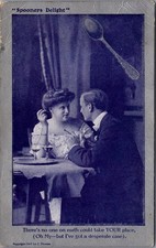 1908 Spooners Delight Postcard Romantic Couple Comic J. Thomas Cripple Creek CO picture