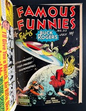 FAMOUS FUNNIES #205-208, 209, 210, 211, 212*  Frank Frazetta Covers -Buck Rogers picture