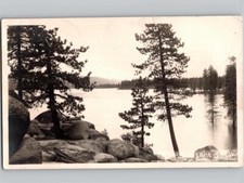 c1925 Big Bear Lake California CA Fawnskin To London England RPPC Postcard picture