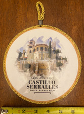 Puerto Rico, 1990s, PONCE, Plato Decorativo Castillo Serralles, Ceramica, 6.5