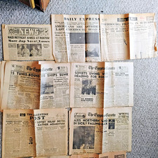 WW2 Newspaper lot picture