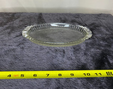 Early Mid-Century Glass Oval Serving Tray picture
