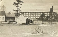 1923 Fairfield Maine The 1923 Kennebec River Flood High Waters Postcard picture