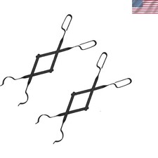 Firewood Tongs - Pack of 2 - Reinforced Wrought Iron for Extra Strength - 26”... picture