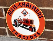 12 Inch  Allis Chalmers Tractor Sign  Farm Equipment metal sign picture
