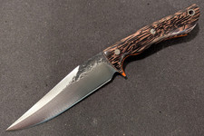 Lon Humphrey Knife Custom Monitor Black Palm Orange Liners picture