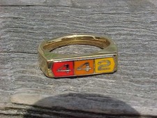 Oldsmobile 442 Logo Gold Chrome Ring #11 NOS Hi-Quality Class Unique Muscle Car picture