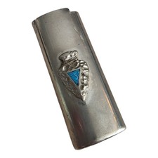 Vintage Southwestern Bic Lighter Cover Arrowhead Turquoise Style picture