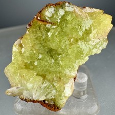 Nice Lustrous Green Adamite Crystals : Ojuela Mine, Mapimi, Durango, Mexico picture