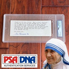 MOTHER TERESA Autograph 