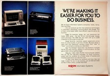 Exxon 1979 Print Advertisement 8x11 Vintage Computer Systems Ad picture