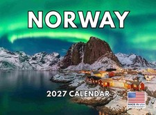 Norway Calendar 2027 Norwegian Monthly Wall Calender 12 Month 12x18 picture