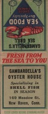 Vtg Bobtail Matchbook Cover Gambardella's Oyster House New Haven Connecticut picture