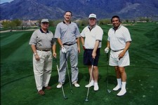 c1990's 35mm Slide Four Men Golfing Santa Catalina Mountains Tucson Arizona picture