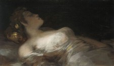 Oil painting The-Dream-Francisco-de-Goya-y-Lucientes-Oil-Painting lady woman art picture