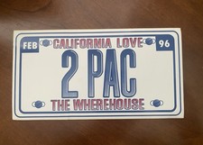 Vintage 1996 2PAC The Wherehouse Music Sticker Decal picture