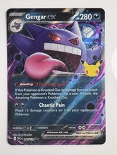 The Pokémon Company Gengar ex Double Rare Holo Eng 30th ANNIVERSARY090/128 picture