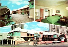 Hollywood, CA California HOLLOWAY MOTEL~Santa Monica Blvd ROADSIDE 4X6 Postcard picture