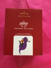 Hallmark Keepsake Ornament 2020 Aquaman and Storm DC Comics new seahorse picture