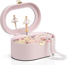 VLANDO Musical Jewelry Box for Girls - Kid Music Box with Ballerina for Birthday picture